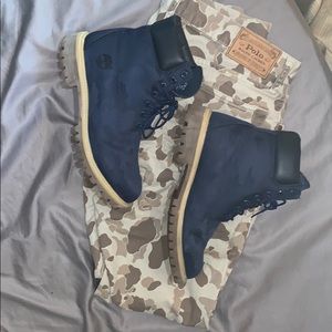RARE! Navy Blue Camouflage Timberland Anti Fatigue